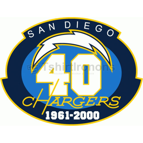 San Diego Chargers T-shirts Iron On Transfers N735